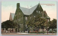 VINE-COVERED SCHOOL no. 6, NEWBURGH NEW YORK, ORANGE COUNTY NY POSTCARD picture