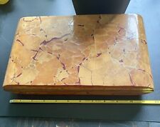 Vintage Stone Marbled Jewelry Trinket Box picture
