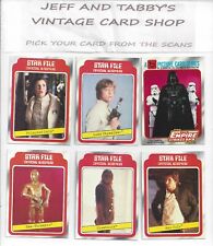1980 STAR WARS EMPIRE STRIKES BACK SERIES 1 SINGLES 1 TO 132 /SEE DROP DOWN MENU picture