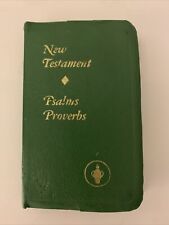 Gideons Pocket/Mini New Testament Psalms Proverbs (Green, 1982 Edition) picture