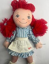 Rare Vintage 1985 Wendy’s Fast Food Plush Stuffed Doll RARE blue eyes 14