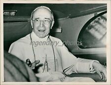 1955 Pope Pius XII Arrives at Castel Gandolfo Original News Service Photo picture