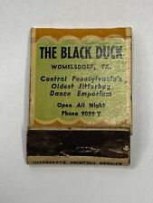 Matchbook Cover The Black Duck Womelsdorf PA Girlie Jitterbug Dance Emporium picture