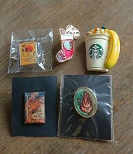 Starbucks pin badge japan staff rare set of 5  5th Anniversary Christmas pin picture