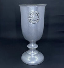 Penn State University Vintage Pewter Wine Water Goblet PSU Marked JMM picture