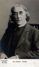 Sir. Henry Irving Real Photo Postcard rppc - English Stage Actor -udb (pre 1908) picture