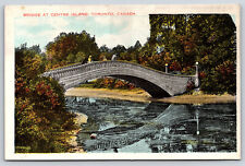 Postcard Toronto Canada Bridge At Centre Island British Valentine's Unposted picture