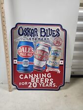 Oskar Blues Brewery DALE'S PALE ALE Metal Tin Beer Can Sign Colorado USA  picture