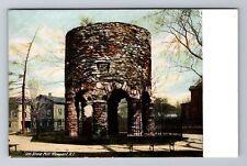 Newport RI-Rhode Island Touro Park Stone Mill  Vintage Souvenir Postcard picture