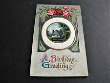 1900s Birthday Greetings-George Washington-2 Cent Stamp-Embossed Postcard. RARE. picture
