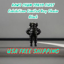 Free Ship- Black KAWS CHUM TOKYO FIRST Exhibition Limited Key Chains picture