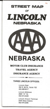1981 AAA Lincoln NE STREET MAP Motor Club Insurance picture