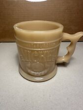 Vintage Whataburger Buffalo Nickel Coffee Cup Mug Butterscotch Glass picture