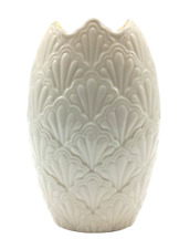 Lenox Vase Porcelain 24k Gold Trim Jacquard 6.75