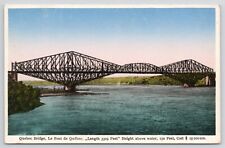 Quebec Canada Iron Bridge White Border Postcard picture