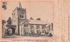 Cambridge MA Mount Auburn Cemetery Chapel Church to Bay View WA Vtg Postcard C61 picture