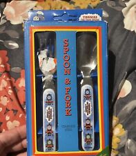 Vintage Thomas The Tank Engine 1998 Stainless Steel Fork And Spoon New In Box picture
