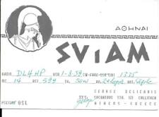 QSL  1959 Greece  radio card    picture
