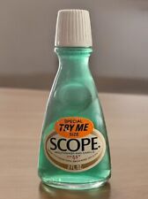 Scope Mouthwash Vintage Glass Bottle 3 FL OZ Travel Size Collectible - Unopened picture
