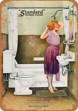Metal Sign - 1922 Standard Plumbing Bathroom Fixtures - Vintage Look Re picture