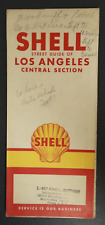 1956 SHELL Los Angeles Central Section Street Guide Vintage Travel Map Fold Out picture