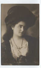 c1910 realphoto postcard woman in hat [s.5638] picture