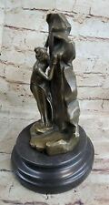 100% Solid Bronze Sexy Woman Hiding Nronze Sculpture by French Artist Moreau NR picture