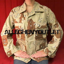 US Military Army 6 Color Desert Camo BDU SHIRT TOP Chocolate Chip S/XS NEW picture