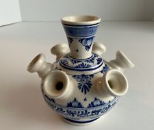 Delft Holland Blue Tulip Vase With 7 Arms picture