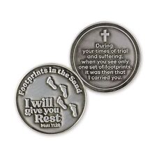 Footprints in The Sand Love Expression Coin for Public Servants & Law Enforce... picture