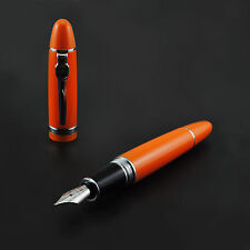 Promotion Jinhao 159 General Orange Fountain Pen 2 Nibs Medium Fine Silver Clip picture