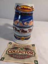 Vintage 2000 Holiday In The Mountains Budweiser Holiday Stein picture