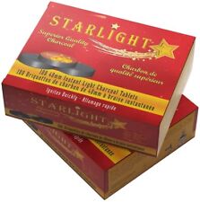 STARLIGHT Charcoal 40 mm Hookah Incense Round  200 Count ( 2 Boxes) picture