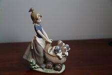 Lladro Porcelain Figurine Litter of Fun 5364 Girl Puppies in Buggy Pram Signed picture