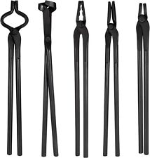 Blacksmith Tongs Tools Set For Knife Making, Anvil, Forge Kit , Flat Tongs picture