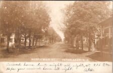 Interlaken, NY, North Main Street, Residences, Real Photo Postcard, 1906 #1324 picture