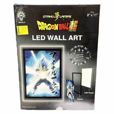 Dragon Ball SUPER Led Wall Art 8” X 11” Limited Edition Super Vegeta Blue Neon picture