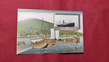 SALE Postcard Japan Osaka Shosen Arizona-Maru Art Meidaval Ship Ukiyo-e 1930's picture