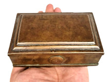 Vintage Old Antique Brass Fine Handcrafted Tricky System Jewelry Box Collectible picture