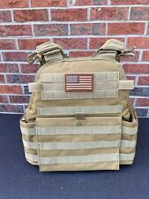 Tactical Vest COYOTE FDE Tan Plate Carrier Military Matches Multicam- Adjustable picture