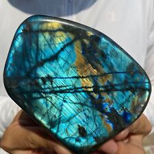 1.3lb Natural Flash Labradorite Quartz Crystal Freeform rough Mineral Healing picture