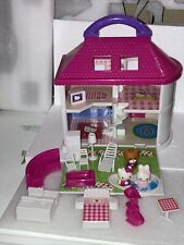 Hello Kitty Light Up Dream House 2004 Blue Box 3 figures light works + Furnished picture