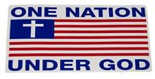 One Nation Under God USA Vinyl Decal Bumper Sticker 3.75