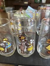 Vintage Holly Hobbie Happy Talk Coca-Cola Glasses Set Of 6. Limited Edition. picture