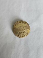 Reichstag Besuch in Berlin Badge Pin German Parliament Building WWII Vintage picture