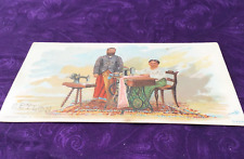 Victorian Trade Cards - Ceylon Man and Woman Singer Manufacturing picture