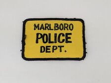 Vtg Marlboro POLICE DEPT Used Uniform Patch Marlborough New York NY 2
