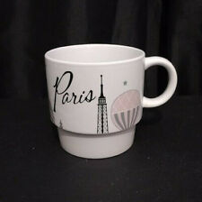 PARIS FRANCE Souvenir Coffee Cup Ceramic Pop Art Mug Eiffel Tower balloon picture
