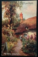 Durrington UK Postcard Early 1900 Rare England Old Cottage Wiltshire Mersham  picture