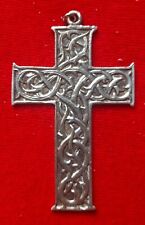 Antique Large Silver Crown Of Thorns Cross picture